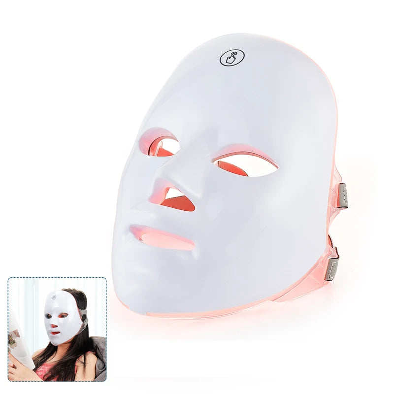 RadiancePro 7-LED Neck &amp; Face Mask - Professional Light Therapy at Home | Glow Up Spot Pro - Glow Up Spot Pro