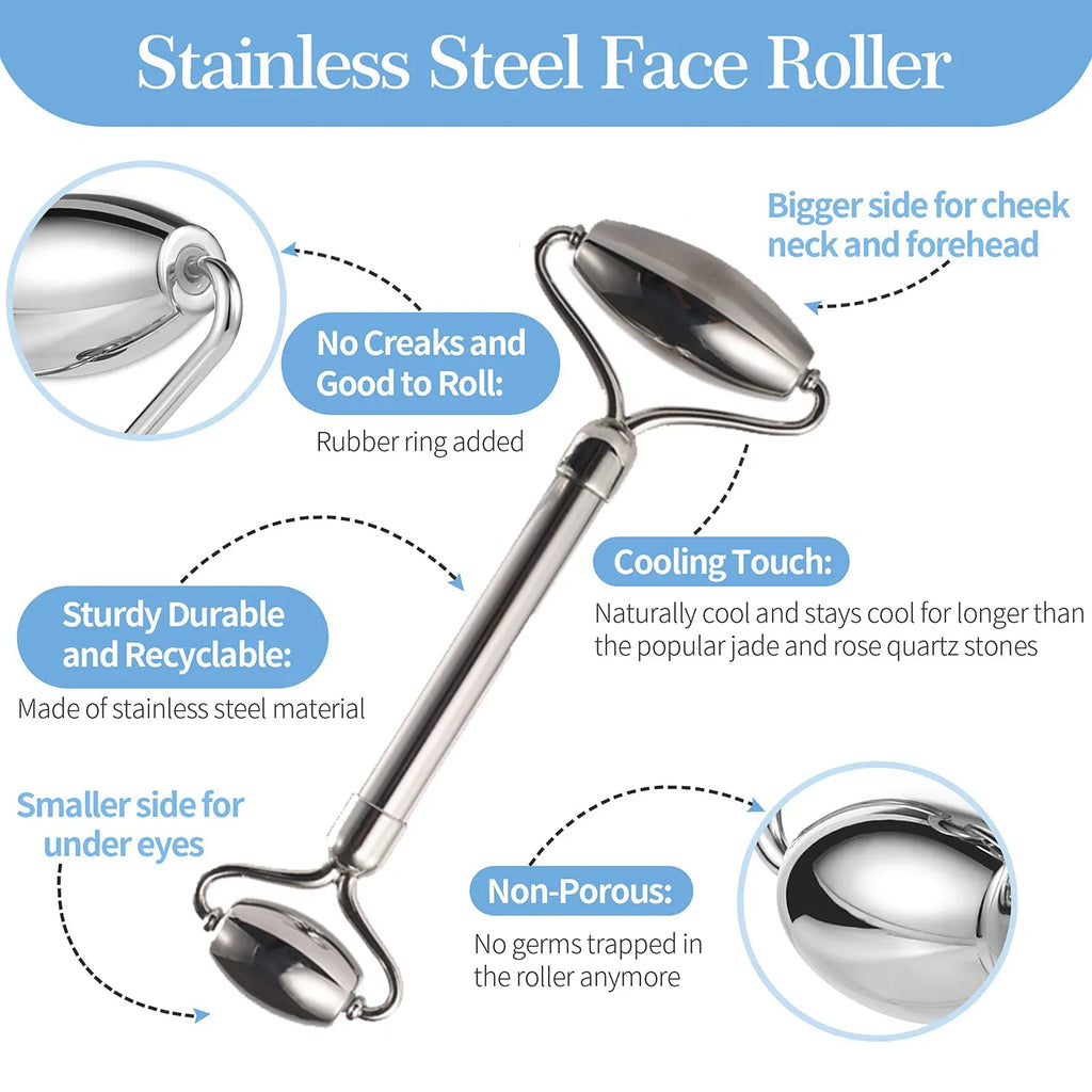Stainless Steel Facial Roller